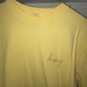 Brandy Melville HONEY crew neck sweatshirt